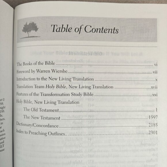 Warren Wiersbe NLT Transformation Study Bible Hardcover - Picture 3 of 9